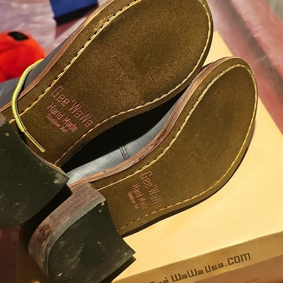 Gee Wawa Jacee Lace Up leather Boots Navy..size 7..excellent condition - Picture 4 of 7